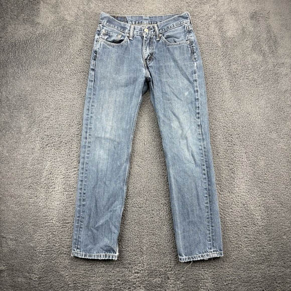 Levis 514 Jeans‎ Men 29x30 (27x27) Straight Fit Med Wash Blue Denim - Picture 1 of 13
